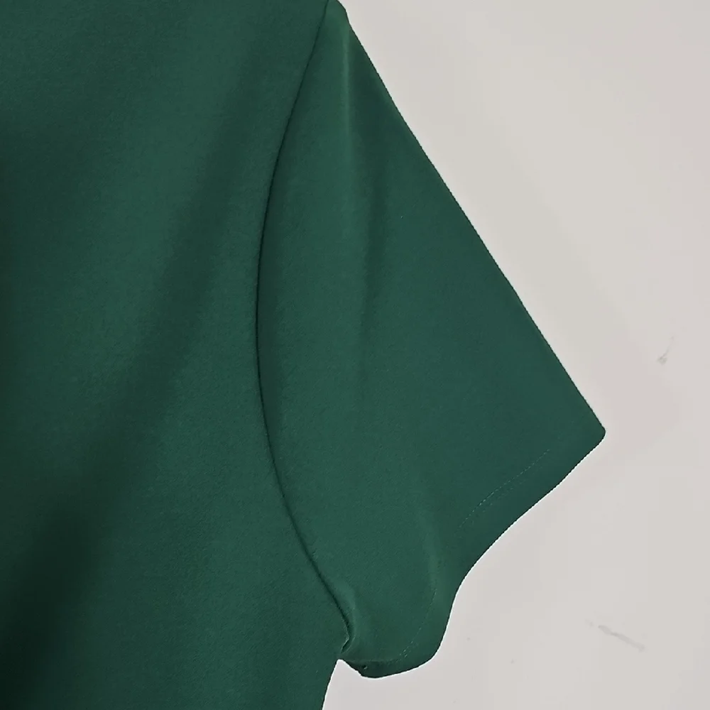 Michael Kors Green Mini Dress with Gold Accents